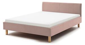 Rózsaszín kárpitozott egyszemélyes ágy 120x200 cm Lena – Meise Möbel