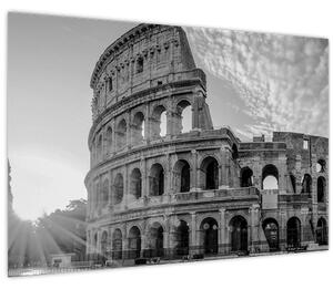 Kép - Colosseum Rómában, fekete-fehér (90x60 cm)