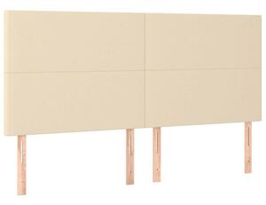VidaXL Ágytámlá - Krémszínű Szövet LED-es - 160cm