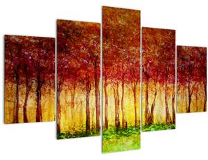 Kép - Lombhullató erdő festménye (150x105 cm)