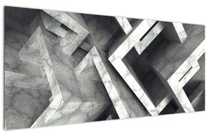 Absztrakt kép kocka (120x50 cm)