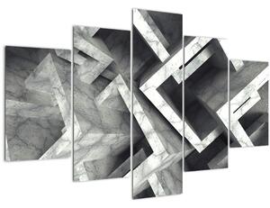Absztrakt kép kocka (150x105 cm)