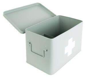 Medicine mentazöld fém gyógyszeres doboz, szélesség 31,5 cm - PT LIVING