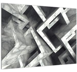 Absztrakt kép kocka (70x50 cm)