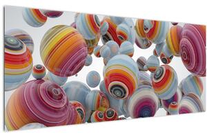 Festett gömbök képe (120x50 cm)