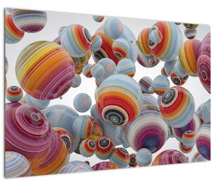 Festett gömbök képe (90x60 cm)