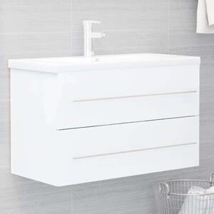 VidaXL fehér forgácslap mosdószekrény 80 x 38,5 x 48 cm