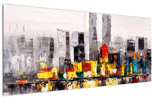 Kép - A nagyváros festménye (120x50 cm)