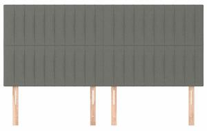 VidaXL Állítható Fejtámla - Szövet - Sötétszürke - 160cm