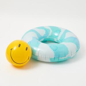 Smiley úszógumi és felfújható labda - Sunnylife