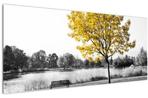 Kép - Pihenés a parkban (120x50 cm)