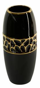 Madlen váza Fekete/arany 14x14x32 cm