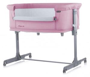 Chipolino Mommy &#039;n Me szülői ágyhoz csatlakoztatható kiságy - Pink 2020