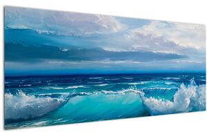 Kép - tengeri hullámok (120x50 cm)