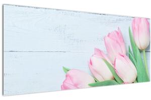 Kép - tulipán csokor (120x50 cm)