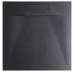 Zuhany tálca AZZURRO 80 x 80 x 3 cm Fekete