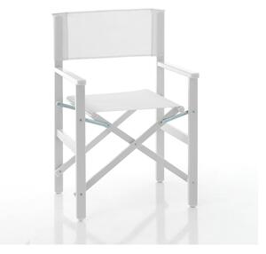 Milos fehér összecsukható kerti szék - Tomasucci
