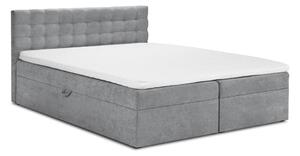Szürke boxspring ágy tárolóhellyel 160x200 cm Jade – Mazzini Beds