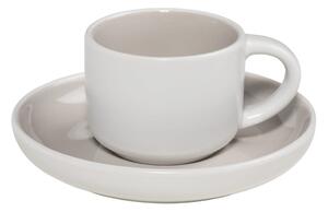 Tint szürke-fehér porcelán kávés csésze és alátét szett, 100 ml - Maxwell & Williams