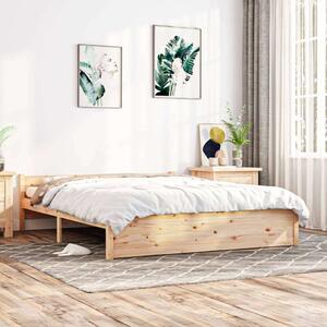 VidaXL tömör fa ágykeret 150x200 cm (5FT King Size)
