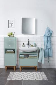 Mentazöld fali-tükrös fürdőszoba szekrény 50x58 cm Color Bath – Tom Tailor