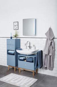 Világoskék fali-tükrös fürdőszoba szekrény 50x58 cm Color Bath – Tom Tailor