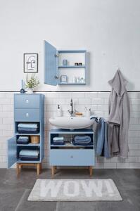 Világoskék magas-fali fürdőszoba szekrény 40x100 cm Color Bath – Tom Tailor