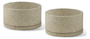 Terrazzo 2 db fehér virágcserép - Bonami Selection