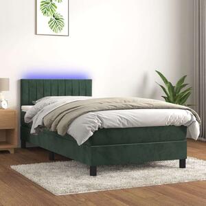 VidaXL Bársony Ágy LED-del - 80x200 cm