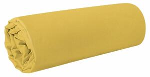 Nova1 pamut-szatén lepedő Mustársárga 160x210 cm