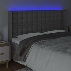 VidaXL LED-es Fejtámla - Műbőr - 163x16x118/128 cm