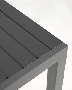 Sirley szürke alumínium kültéri asztal, 70 x 70 cm - Kave Home