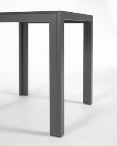 Sirley szürke alumínium kültéri asztal, 70 x 70 cm - Kave Home