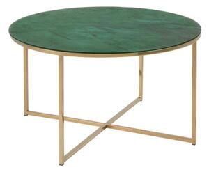 Alisma dohányzóasztal, zöld márvány hatású asztallappal - Actona