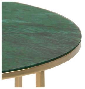 Alisma zöld kerek dohányzóasztal, ø 80 cm - Actona