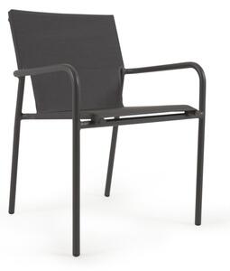 Zaltana fekete alumínium kerti szék - Kave Home