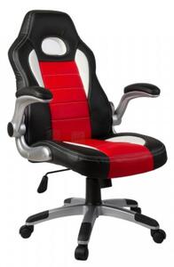 Irodai szék Hawaj Montreal | fekete-piros-fehér
