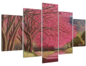 Virágzó fák képe (150x105 cm)