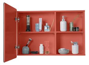 Piros fali-tükrös fürdőszoba szekrény 80x58 cm Color Bath – Tom Tailor