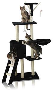 Kaparófa macskáknak Hawaj 138 cm | fekete