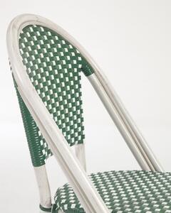 Marilyn zöld-fehér kültéri szék - Kave Home