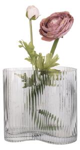 Wave szürke üveg váza, magasság 18 cm - PT LIVING