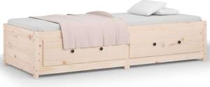 VidaXL 2FT6 Small Single tömör fenyőfa nappali ágy 75x190 cm