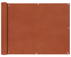 Terrakotta színű oxford szövet erkély sötétítő 90 x 600 cm