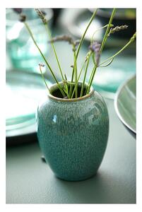 Zöld agyagkerámia váza, magasság 12,5 cm - Bitz