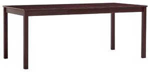 VidaXL Fenyőfa Étkezőasztal - Sötétbarna - 180x90cm