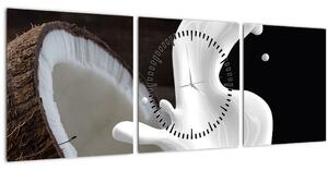 Kép - kókusz tej (órával) (90x30 cm)