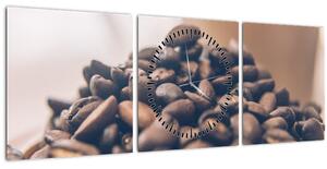 Kávé képe (órával) (90x30 cm)