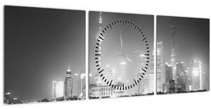 Modern felhőkarcolók képe (órával) ()