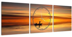 Hajózás képe (órával) (90x30 cm)
